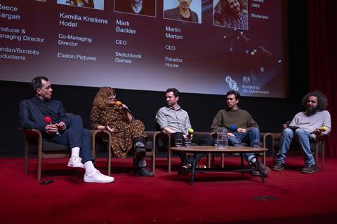 The New Perspectives panel at the UK Global Screen Fund Summit